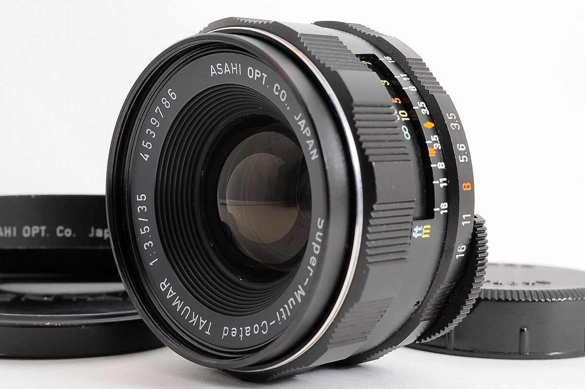 [Mint w/ Hood] Pentax SMC Takumar 35mm f/3.5 Wide MF M42 Screw Lens Japan