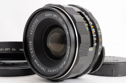 [Mint w/ Hood] Pentax SMC Takumar 35mm f/3.5 Wide MF M42 Screw Lens Japan