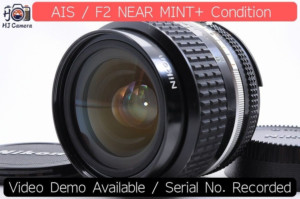 [NEAR MINT+] Nikon AI-S AIS Nikkor 24mm f/2 Fast Wide MF Lens Nikon F From Japan
