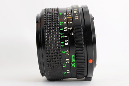 [Mint BW-52A Hood] Canon New FD nFD 28mm f/2.8 Wide MF Lens Canon FD Japan