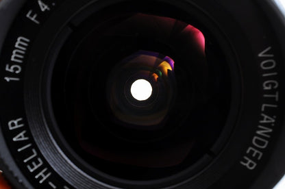 [TOP MINT] Voigtlander 15mm f/4.5 Super Wide Heliar Asph VM Mount Lens Japan