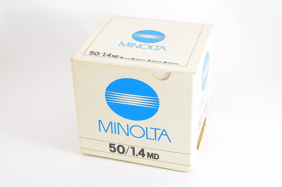 [Top Mint Boxed] Minolta New MD 50mm f/1.4 Fast MF Lens Minolta MD Mount Japan