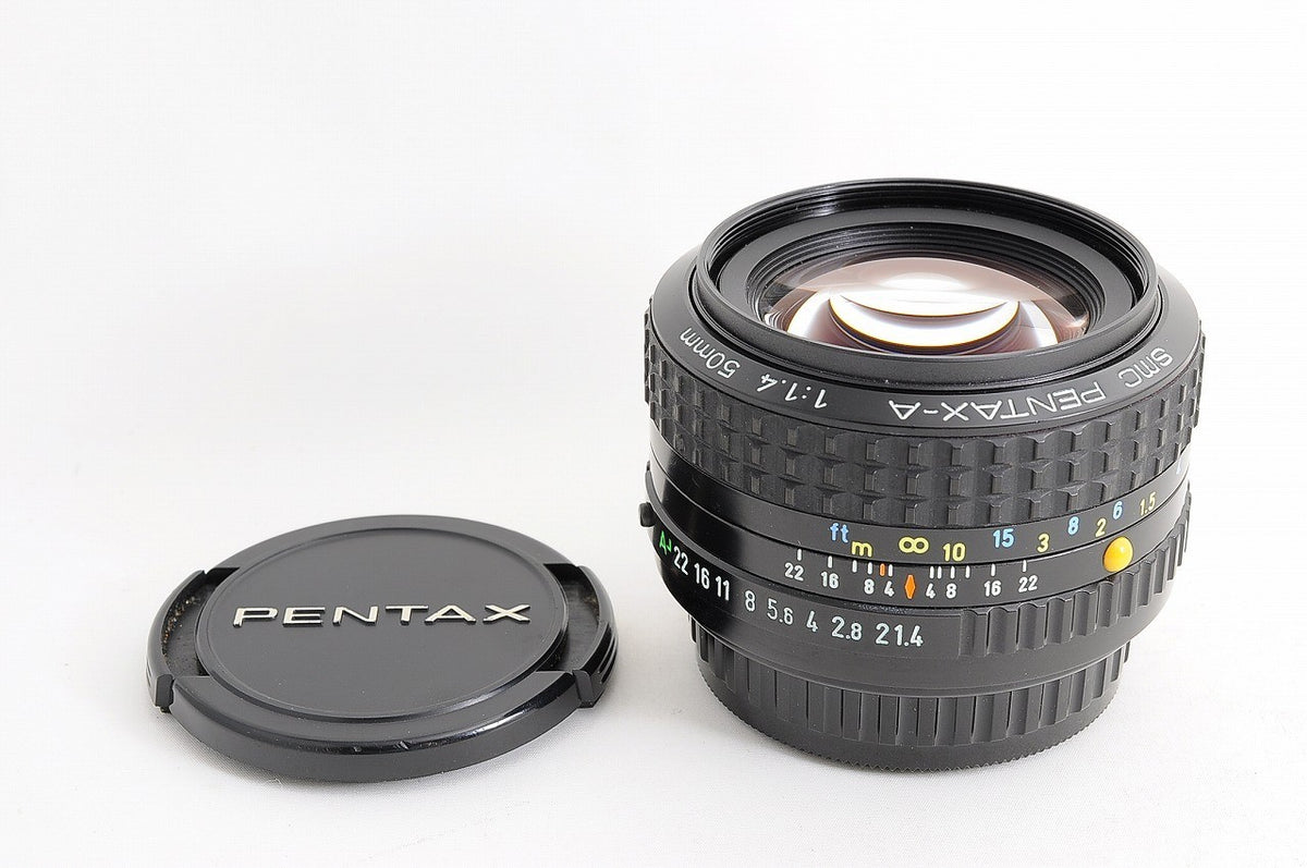 [Mint w/ Caps] SMC Pentax A 50mm f1.4 Fast MF Standard Prime Lens K Mount Japan