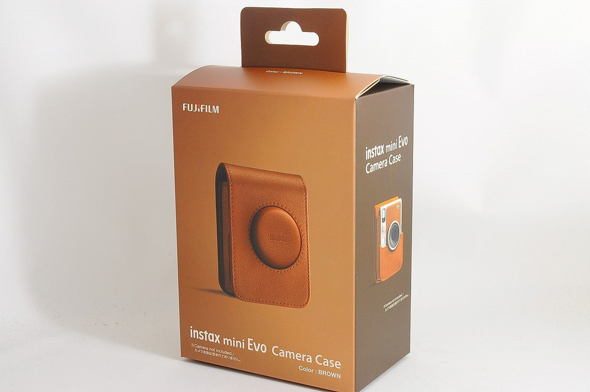 [Brand New] Fujifilm Instax Mini Evo Hybrid Camera w/ Genuine Case Brown Japan