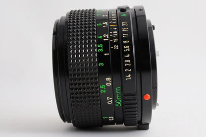 [Mint] Canon New FD nFD 50mm f/1.4 Fast MF Lens Canon FD Mount From Japan