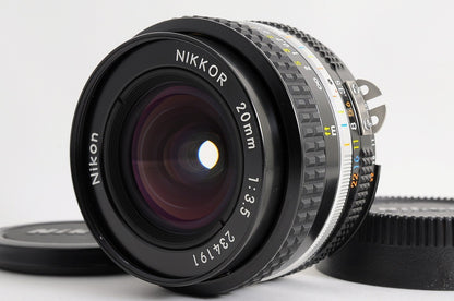 [TOP MINT] Nikon AI-S AIS Nikkor 20mm f/3.5 Ultra Wide MF Lens Nikon F From Jp