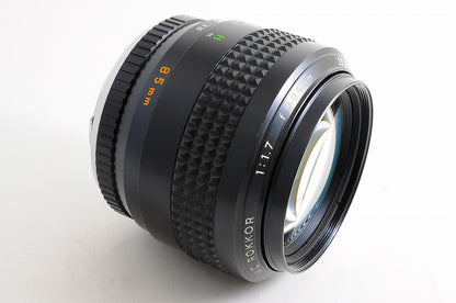 [Mint w/ Caps] Minolta MC Rokkor 85mm f1.7 Fast MF Portrait Prime Lens Japan