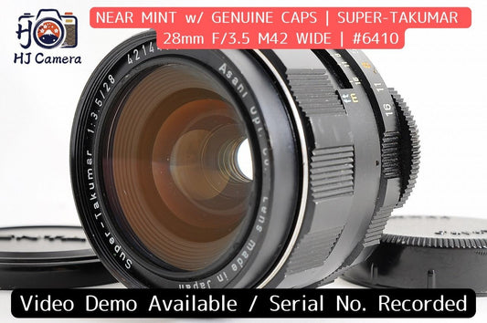 [Near Mint] Pentax Super Takumar 28mm f/3.5 Wide MF M42 Screw Mount Lens Japan