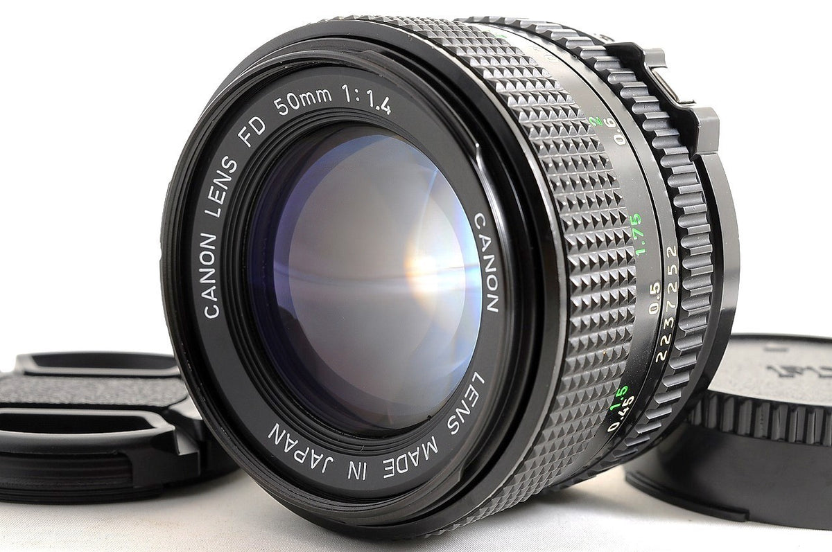 [Mint w/ Caps] Canon New FD NFD 50mm f1.4 Fast MF Standard Prime Lens Japan