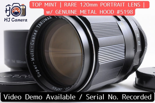 [Top Mint Hood] Pentax SMC Takumar 120mm f/2.8 Telephoto MF M42 Screw Japan