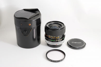 [Near Mint+ w/Case Filter] Canon FD 24mm f2.8 SSC MF Wide Angle Prime Lens Japan