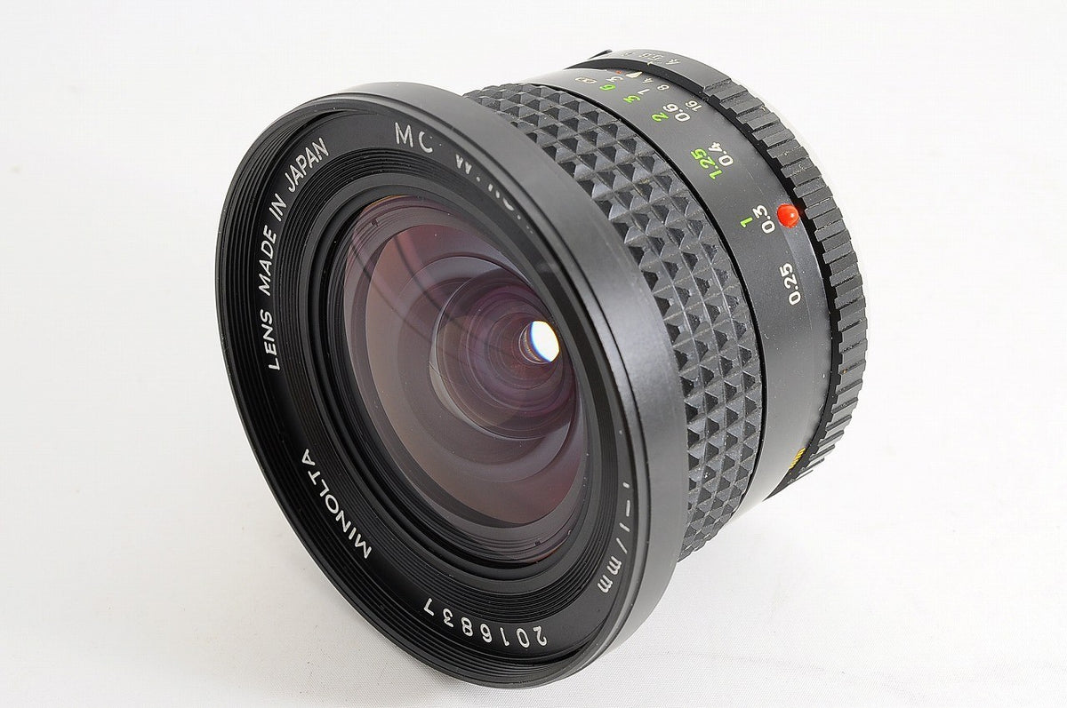 [Near Mint+ w/Caps] Minolta MC W.Rokkor 17mm f4 MF Ultra Wide Angle Prime Japan