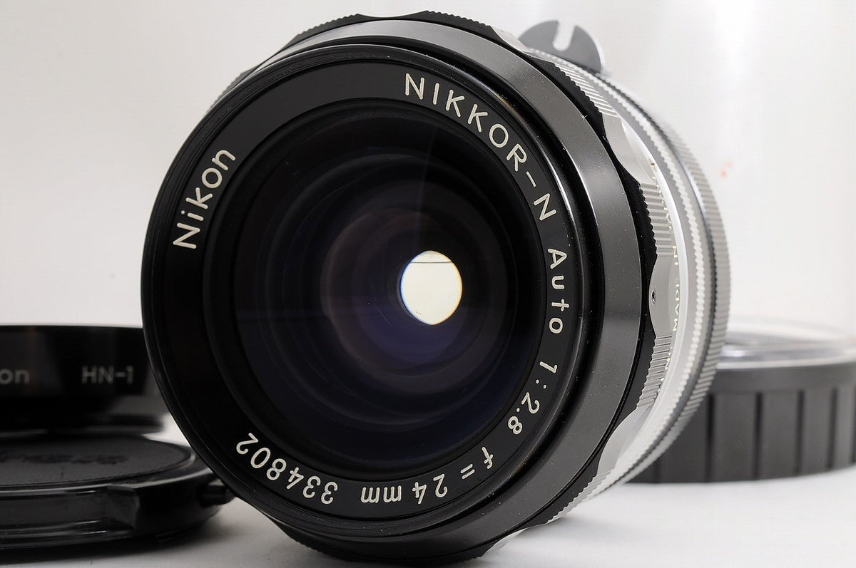 [Mint Hood Case] Nikon Non-AI Nikkor-N Auto 24mm f/2.8 Wide MF Lens Nikon F Jp