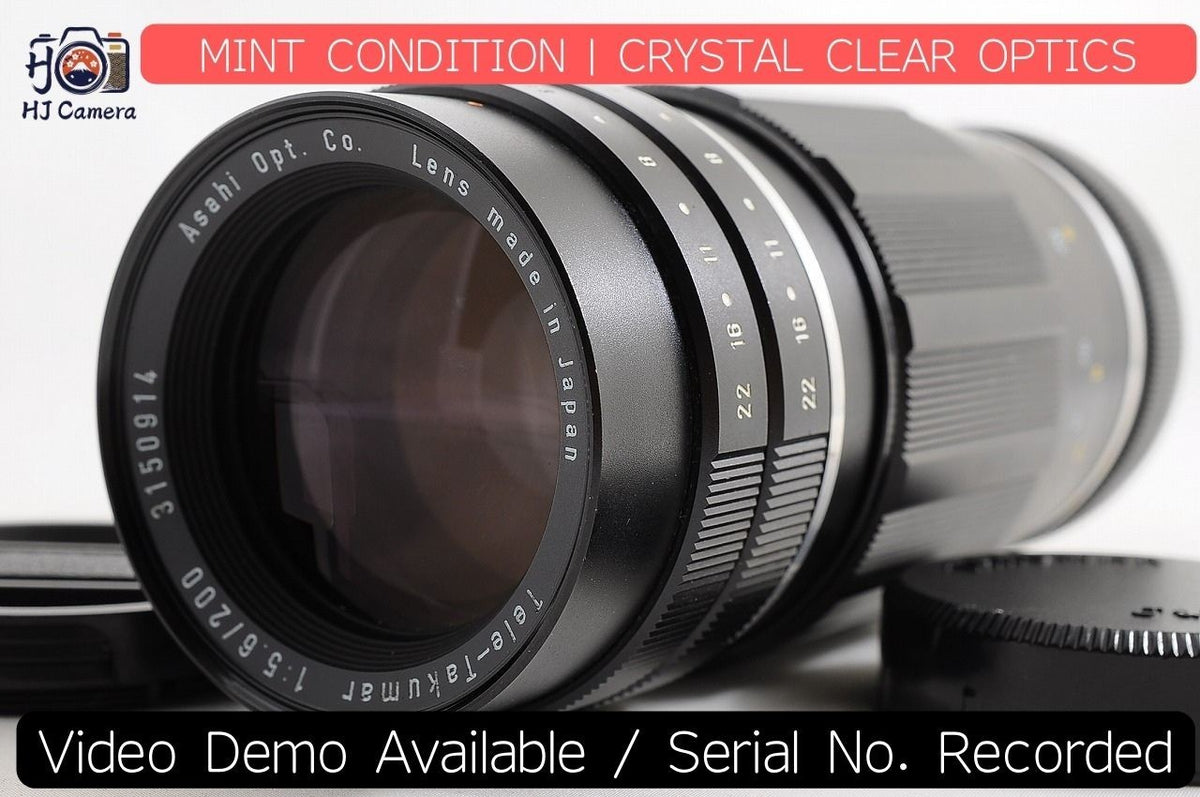 [Mint] Pentax Tele-Takumar 200mm f/5.6 Telephoto MF Lens M42 Screw Mount Japan