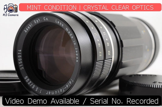 [Mint] Pentax Tele-Takumar 200mm f/5.6 Telephoto MF Lens M42 Screw Mount Japan