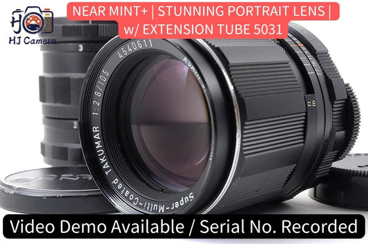 [NEAR MINT+] Pentax SMC Takumar 105mm f/2.8 Telephoto MF Lens M42 Tube Japan