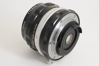[Mint] Nikon Non-AI Nikkor-H Auto 28mm f/3.5 Wide MF Lens Nikon F Mount Japan
