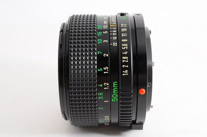 [Top Mint w/ Caps] Canon New FD nFD 50mm f1.4 Fast MF Standard Prime Lens Japan