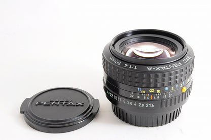 [Top Mint] Pentax SMC Pentax-A 50mm f/1.4 Fast MF Lens Pentax K Mount Japan